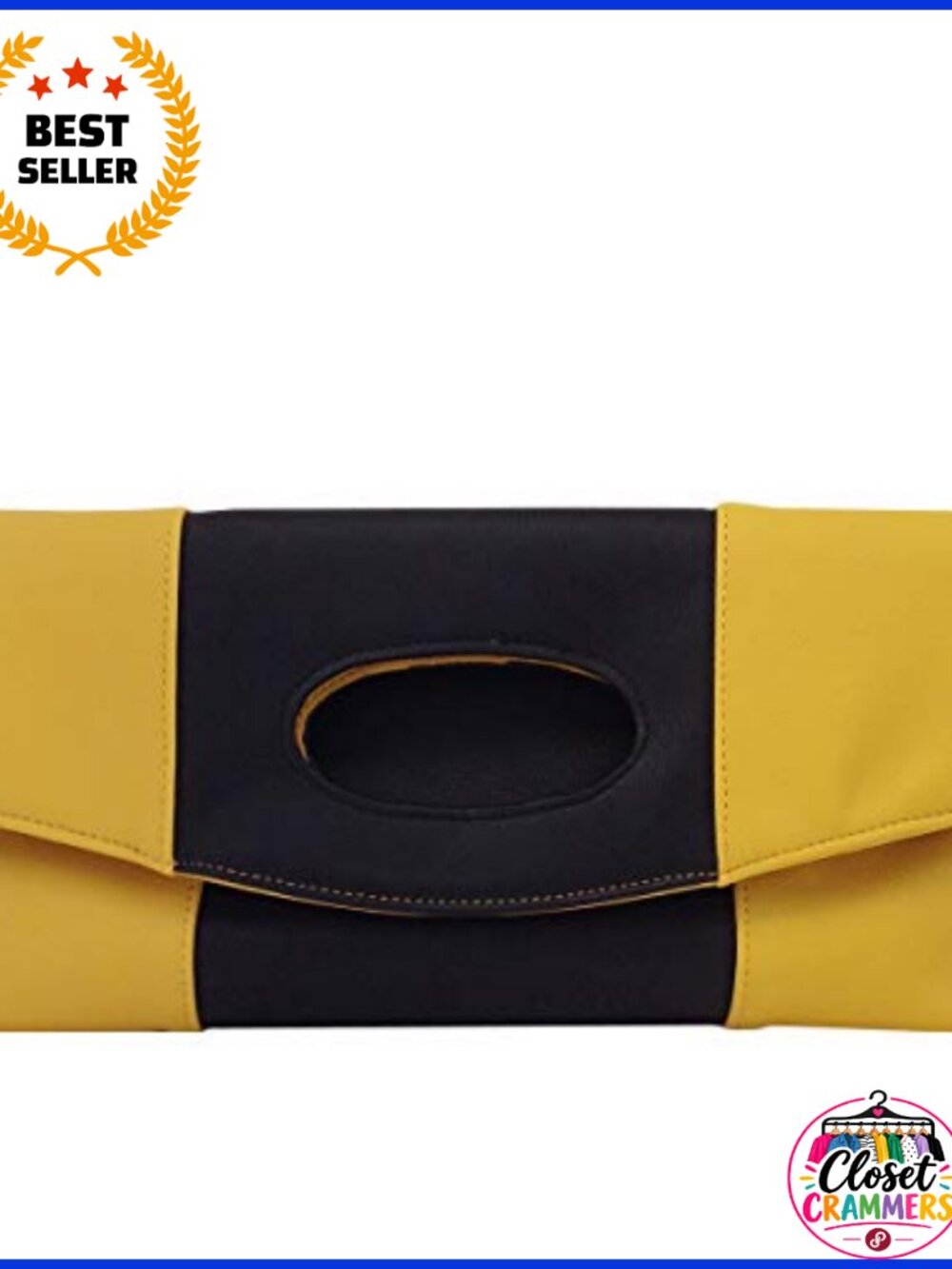 Synthetic Leather Fold Over Clutch Evening Bag with Chain Strap